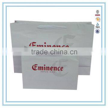 2015 wholesale printing LOGO paper shopping bag custom paper bag