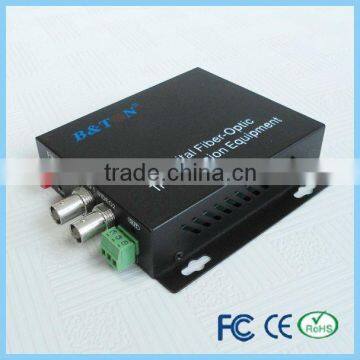 digital 2 channel fiber optic video transceivers