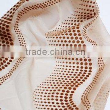 nylon flocking with organza bottom fabric