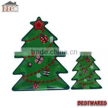 Christmas tree shape dinner plate