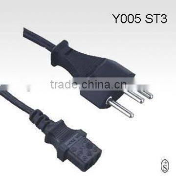 Swiss computer power cord/swiss power cord with sev approval/swiss plug