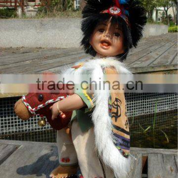 12''Indian Porcelain Doll boy doll