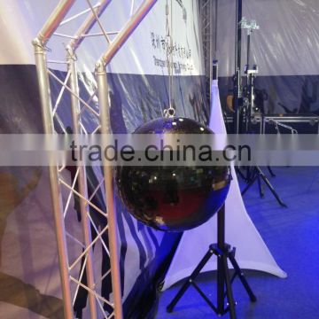 Silver or Black color 30cm/40cm /50/60cm diameter christmas hanging decorating mirror balls With Plastic or Fiberglass core