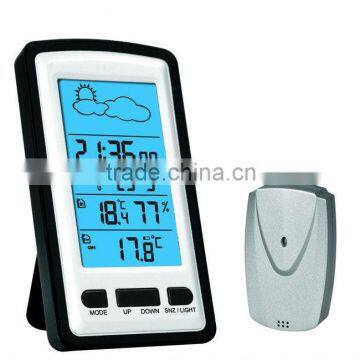 Blue backlight RF433MHZ wireless weather station with Indoor and outdoor temperature display S633B                        
                                                Quality Choice