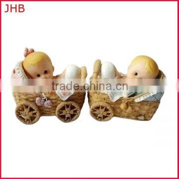 Handmade new arrival polyresin baby figurines ornaments