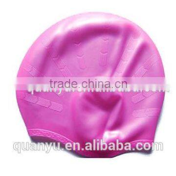 Elite Racing Swim Cap,Silicone Swimming Cap With Customized Logo,Flower Silicone Ear Protection Swim Caps