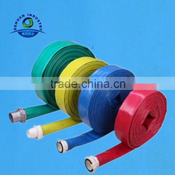 colorful single jacket fire hose rubber covered fire hose 3 inch