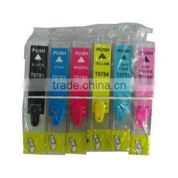 Refillable ink cartridge of T0781-T0786 for Ep R260
