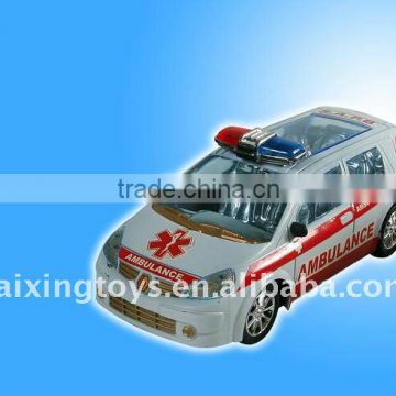 plastic friction police car toy