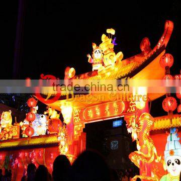 Chinese new year fabic lantern festival decoration