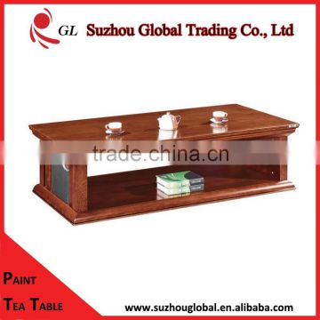 modern rectangle wood tea table