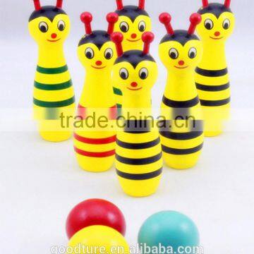 Wooden Bees Bowling Sporting Game photo-2