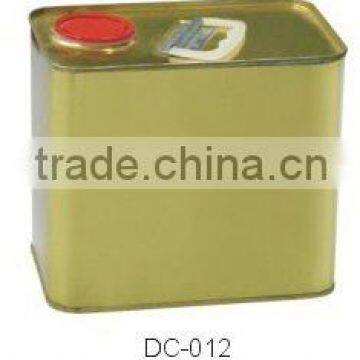 2.5L F style rectangular chemical can