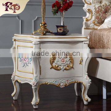 luxury european furniture - baroque antique solid wood bedstand-Monarchy furniture