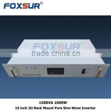 Foxsur Competitive Price High Frequency Inverter 1500VA 1000W -48V dc to 230V ac 19 Inch 2U Rack Mount Pure Sine Wave photo-3