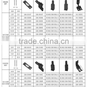 LH-3168(LH-3162) gauge set for MITSUBISHI/sewing machine spare parts