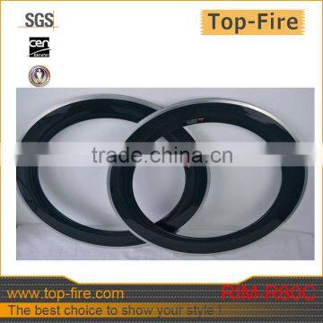 High quality Chinese clincher road bicycle carbon rims Rim-R80C for sale