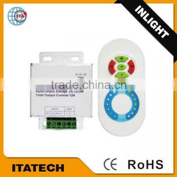 12V~24VDC 20~30m remotecontrol distance 433M color temperature adjustable touch panel controller/Dimmer