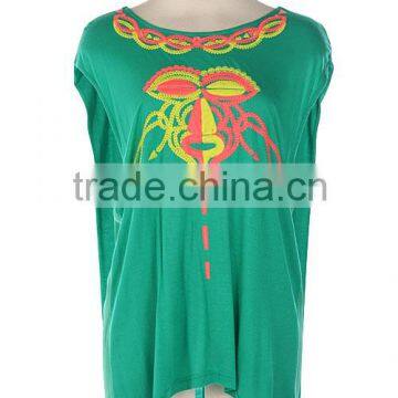 OPEN BACK STRIPE PRINT BLOUSE