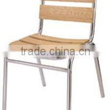 Hot sale outdoor aluminum plastic wood garden chair