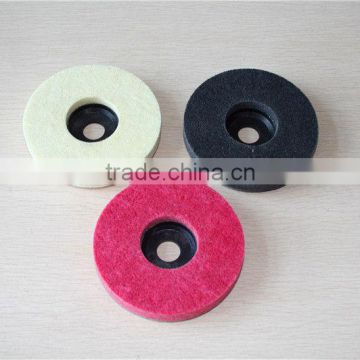 Soft wool polishing pad