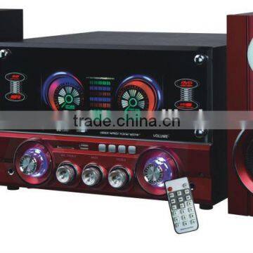 2.1 speaker with microphone,2.1 home theater with glass panel, (YX-2250)