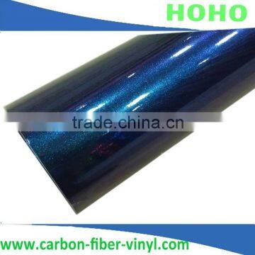 Glossy diamond car wrap film blue film Shiny effect!