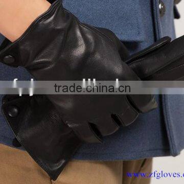 Customized sheepskin men stylish gloves