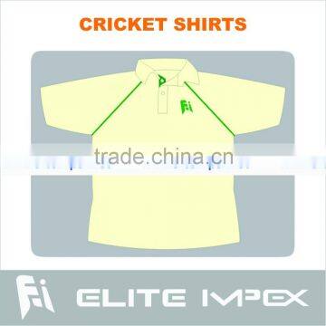 half sleeve cream cricket shirt