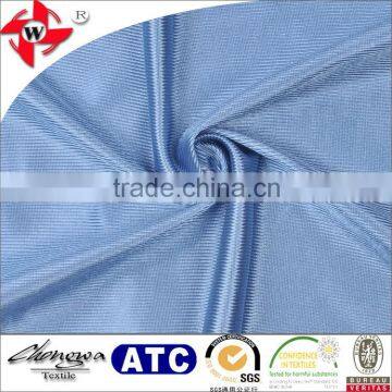 100 percent polyester tricot dazzle fabric with slippery hand touch