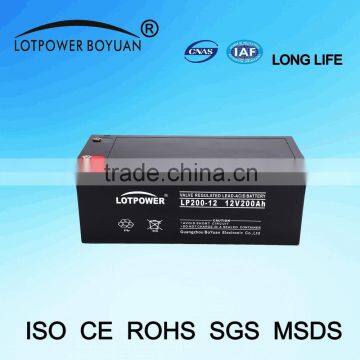 GuangZhou Battery 12v 200ah Rechargeable MF Battery Batteries