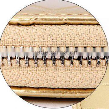 High Quality Wallet Round Shape Zipper Coin Purse Leather Wallet With Chain photo-6