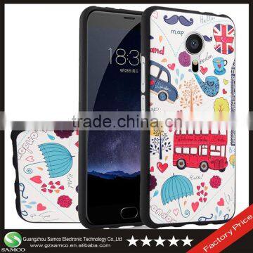 Samco Custom TPU Rubber Smartphone Case Shock Absorbing for Meizu M2 Note