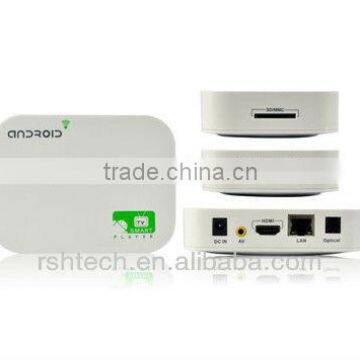 Cheap Dualcore Android Box Customized Launcher & Firmware Download English Blue Films hd Stb Dvb-c Streaming Media Player