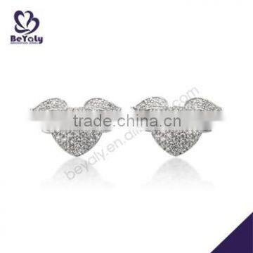 hot sale high quality sterling silver fake diamond stud earring