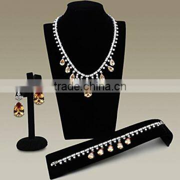 Wholesale CZ Charms Jewelry Fashion Set For Wedding