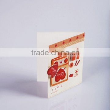 Paper valentine card