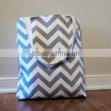 canvas chevron bags wholesale fashion bag for ladies women shoulder bag chevron tote bag