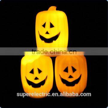 Creative Halloween LED Paper Scary Pumpkin Hanging Lantern DIY Party Decoration
