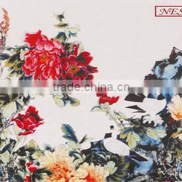 printing wall painting on rice paper flannelette