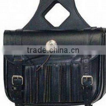 DL-1600-02 Leather Bag, Leather Saddle Bag