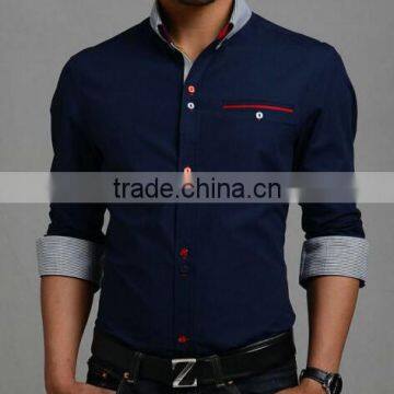 new latest fashion high-end leisure design shirts for men