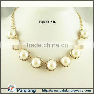 Fashion imitation handmade pearl necklace