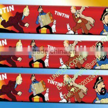 cartoon tintin silicone slap bracelet