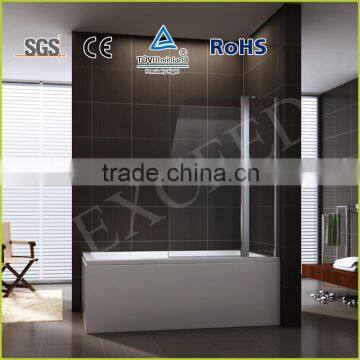 Fixed glass and pivot shower bath screen EX-224