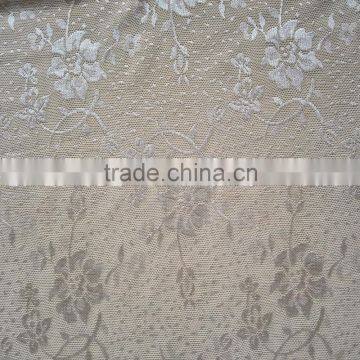 2015 new design 9/91 spandex nylon floral patern jacquard fabric, popular dress jacquard fabric