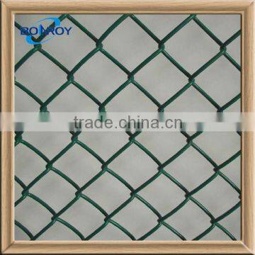 1 inch green color pvc coated chain link fence