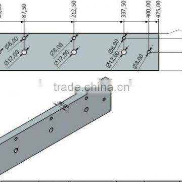 Mica flange insulator, heating elements