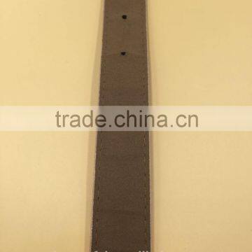 Covered Button Buckle Belt With Stitching photo-4