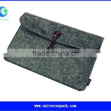 Grey felt a4 document bag